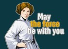 Star Wars Prinses Leia, may the force be with you.